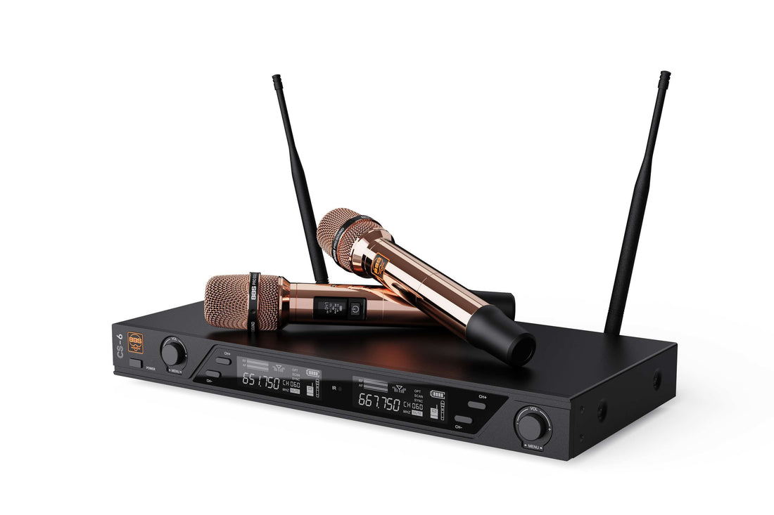BBS CS-6 Premium Wireless Microphone | Live Shows, Hosting, Luxury Venues & Upscale Home Use