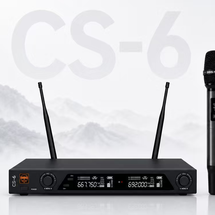 BBS CS-6 Premium Wireless Microphone | Live Shows, Hosting, Luxury Venues & Upscale Home Use